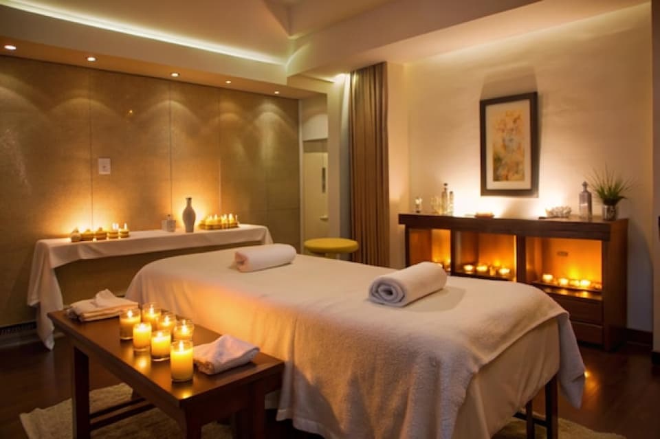 Peaceful spa environment